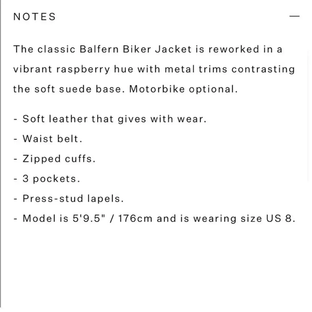 ALLSAINTS Balfern Suede Biker Jacket - Picture 5 of 15